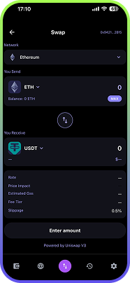 SourceLess Wallet portfolio dashboard